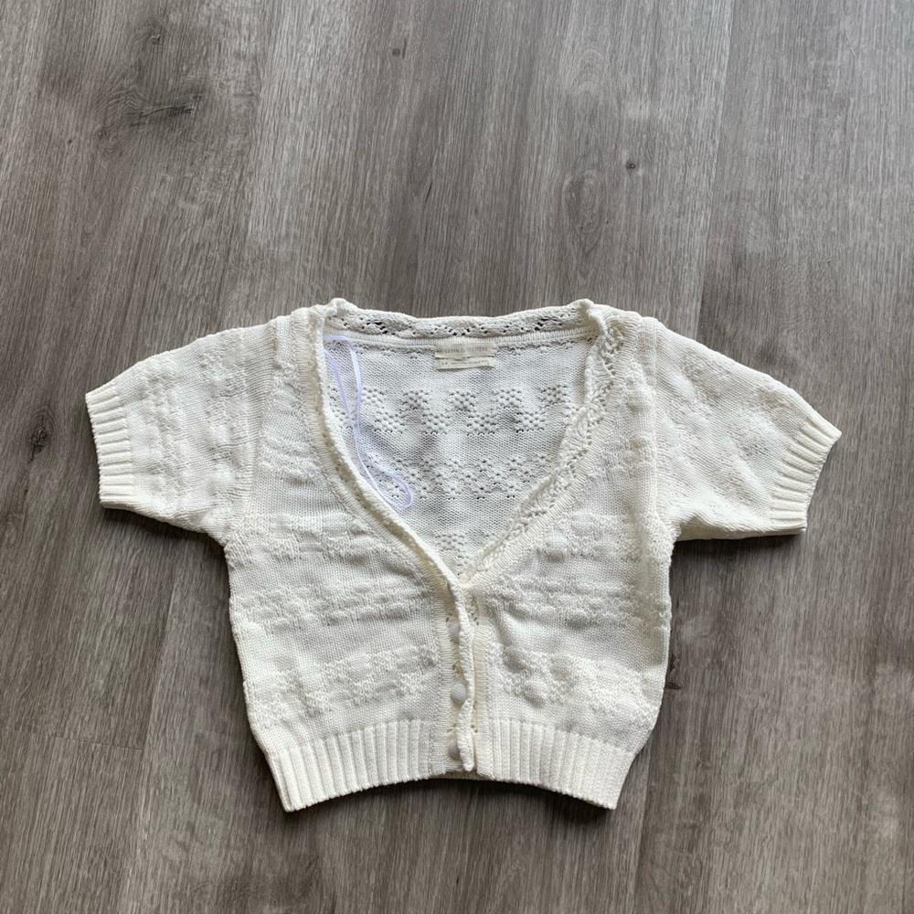 NWOT Urban Outfitters Brenda Short Sleeve Cardigan